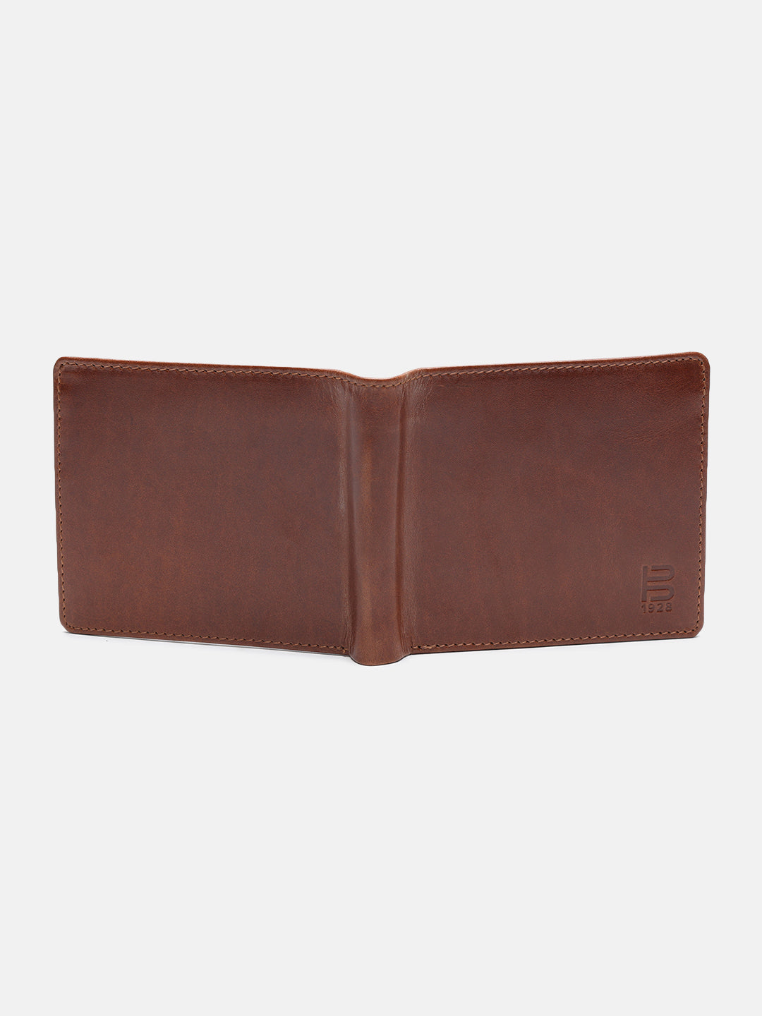 BAGATT Light Brown & Blue Bi-Fold Wallet
