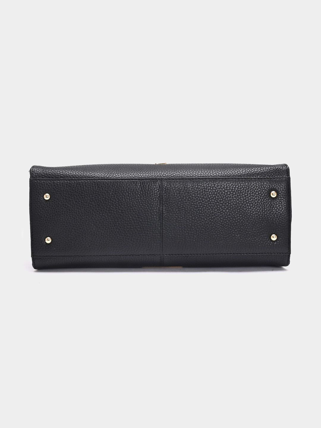 TT.BAGATT Black Wax Leather Satchel  Handbags