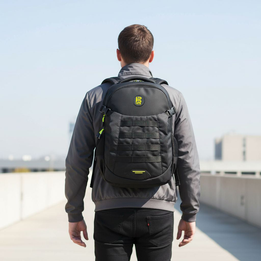 BAGATT Black Bagpack