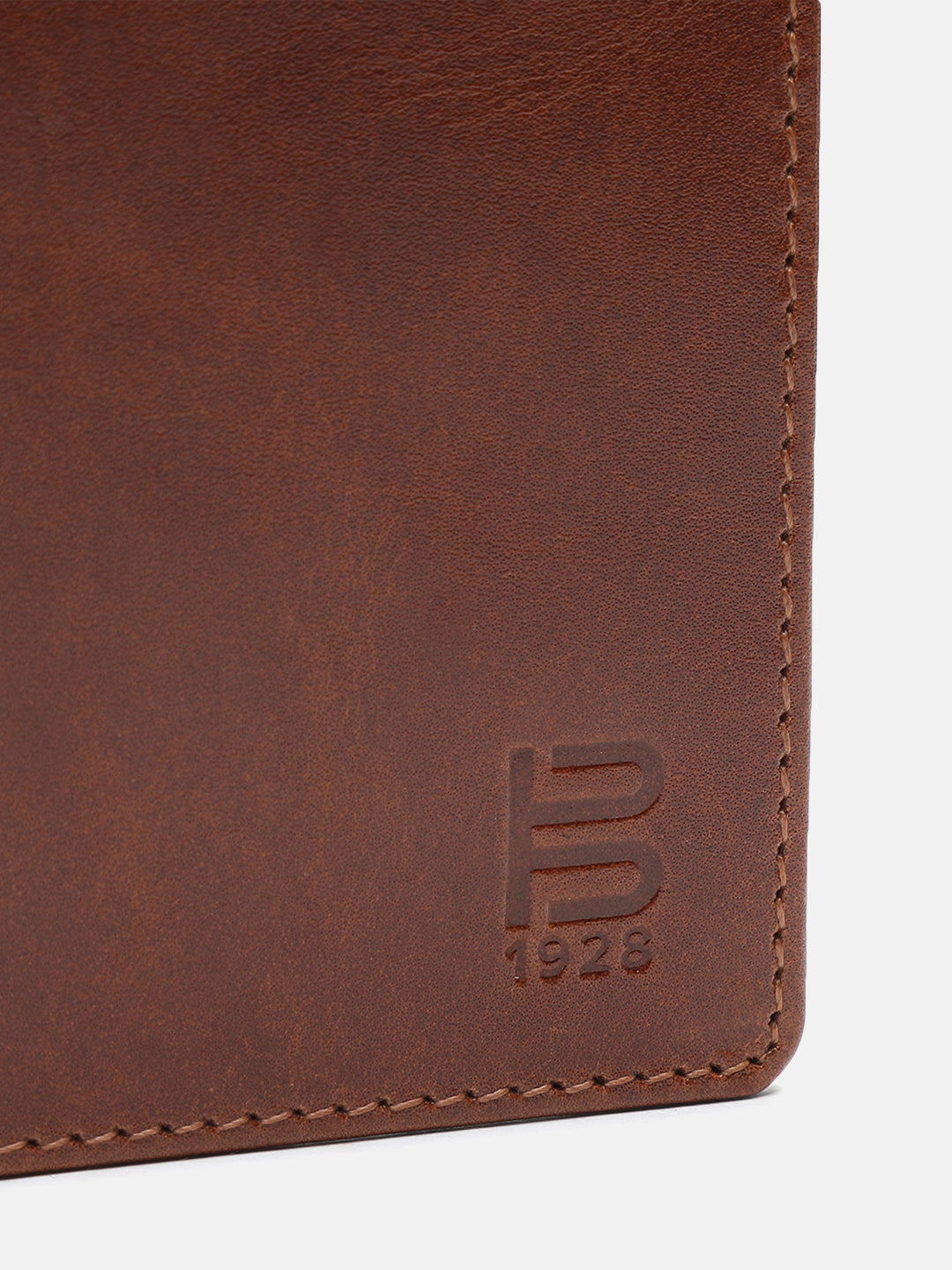 BAGATT Light Brown & Blue Bi-Fold Wallet