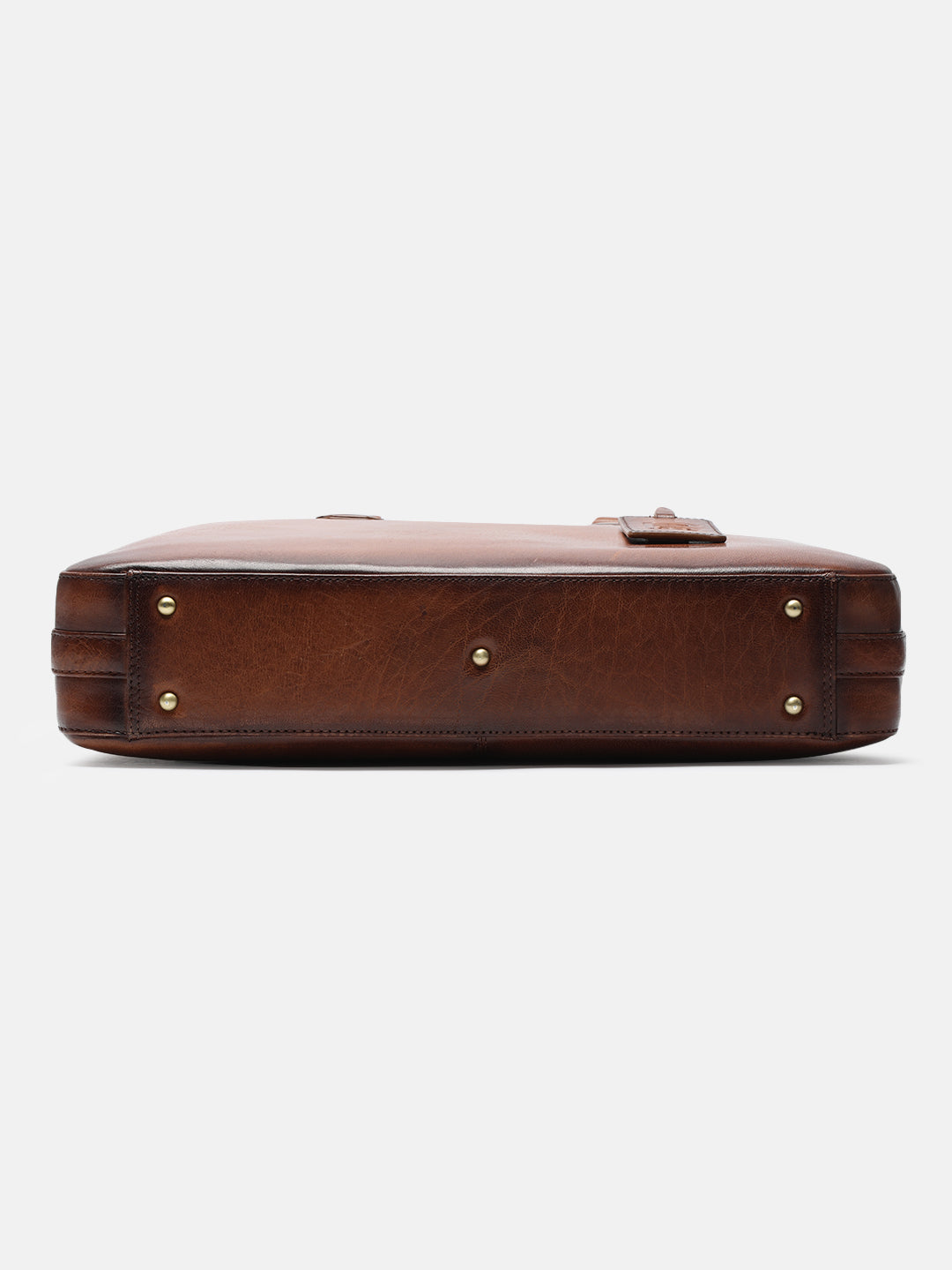 BAGATT Solofra Mid Brown Leather Laptop Bag