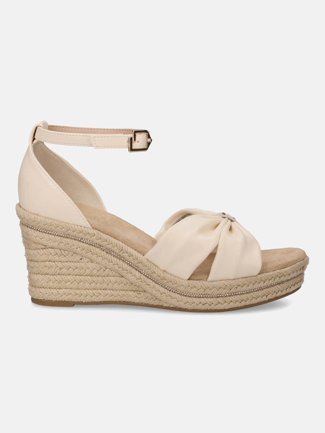 TT.BAGATT Trish Evo Off-White Ankle Strap Heels
