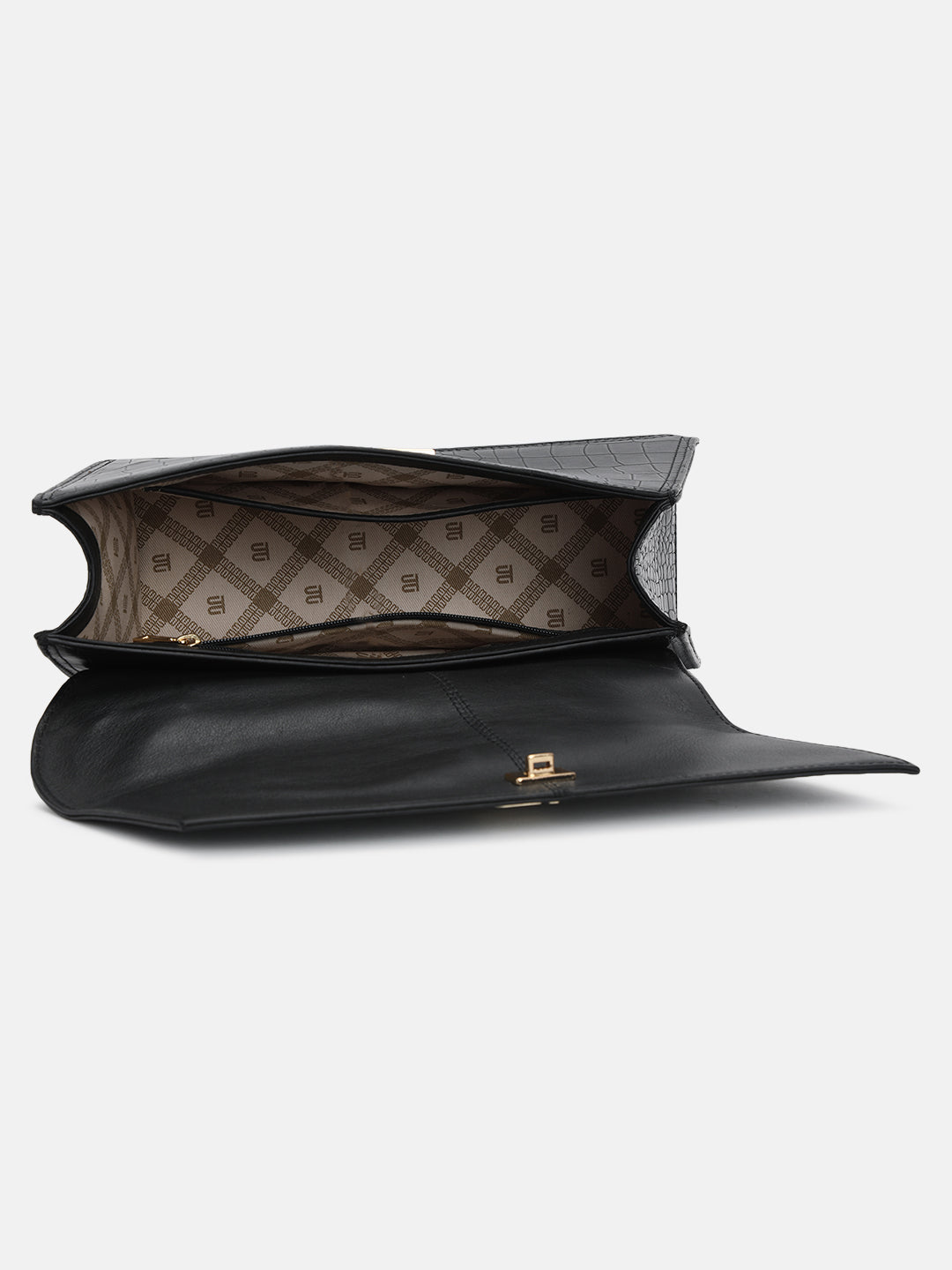 BAGATT Black Top Handle Bag
