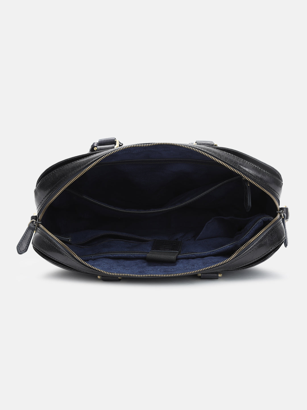 BAGATT Solofra Blue Leather Laptop Bag