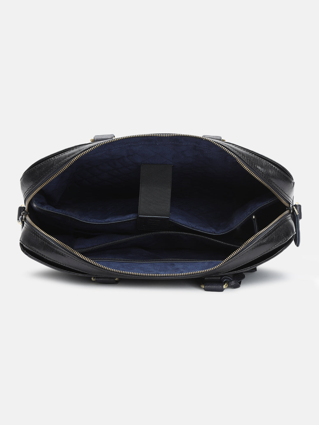 BAGATT Solofra Blue Leather Laptop Bag