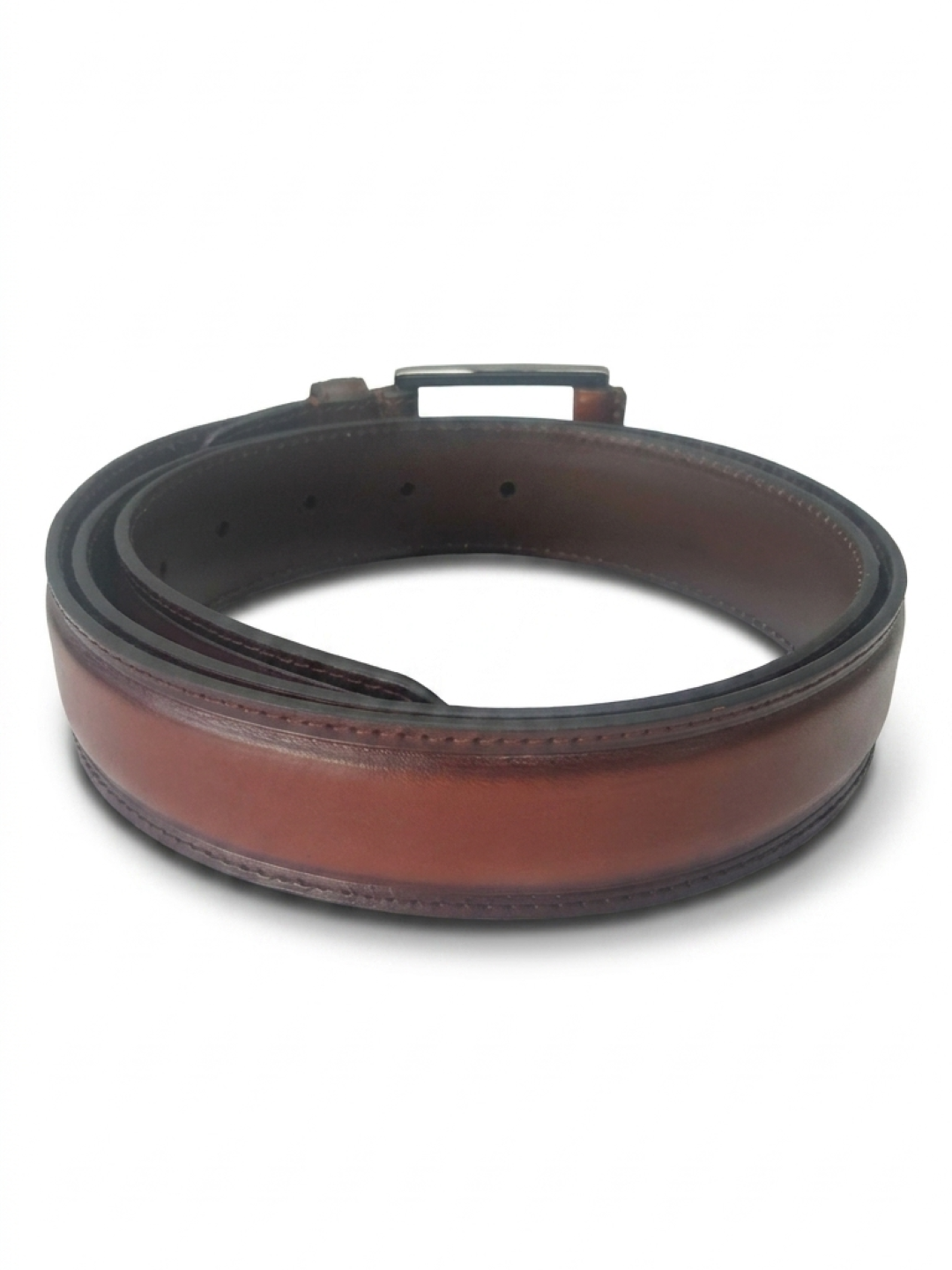 TT.BAGATT Tan Italian Leather Non-Reversible Belt