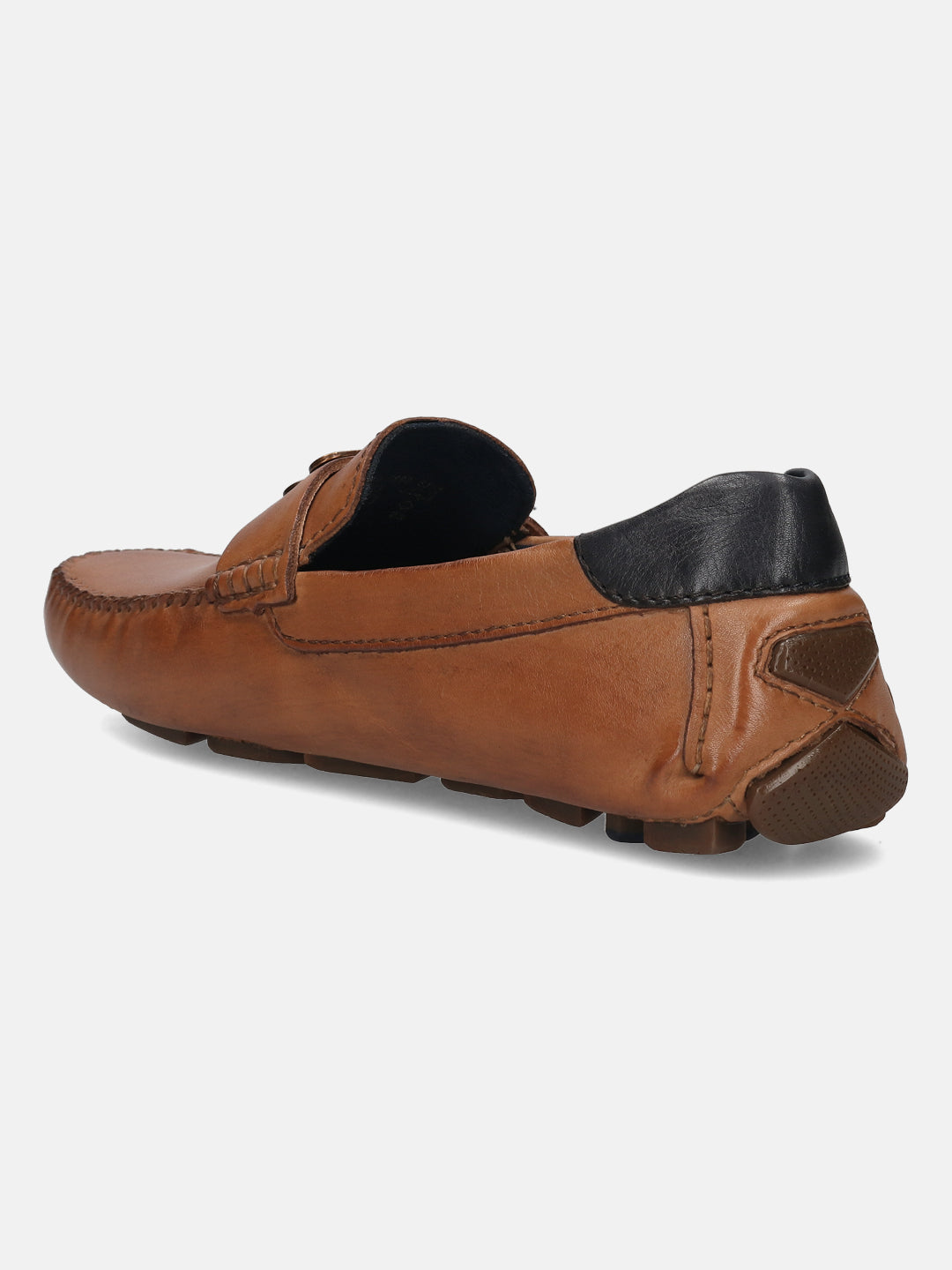 Hexa Cognac Leather Driver Shoes