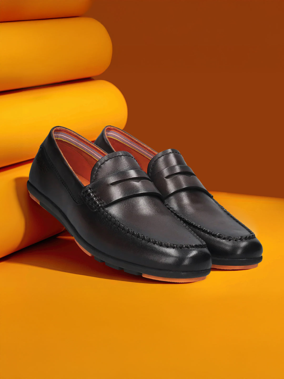BAGATT  Corrado Dark Brown Premium Leather Casual Slip-Ons