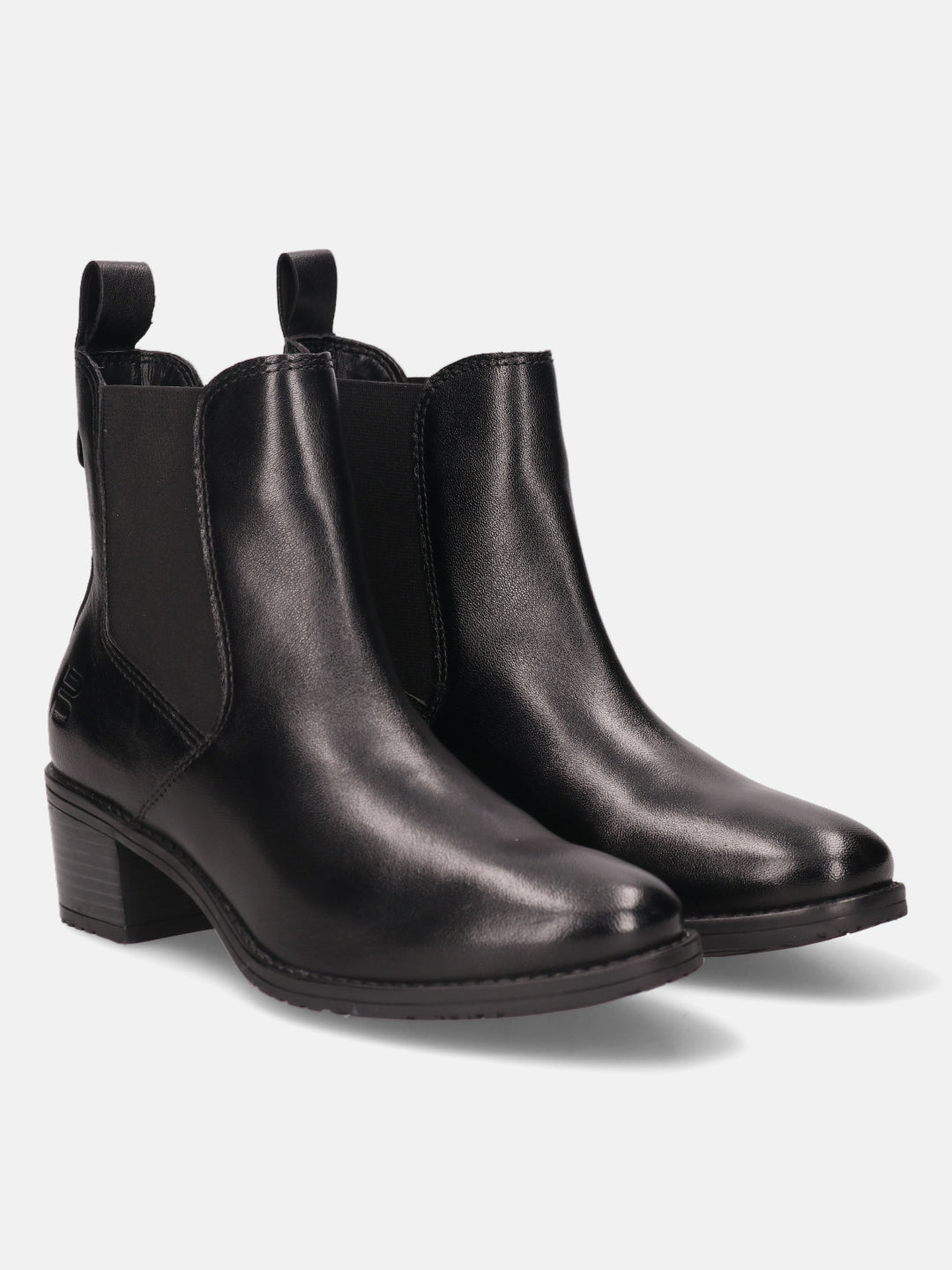 Ruby Black Leather Chelsea Boots