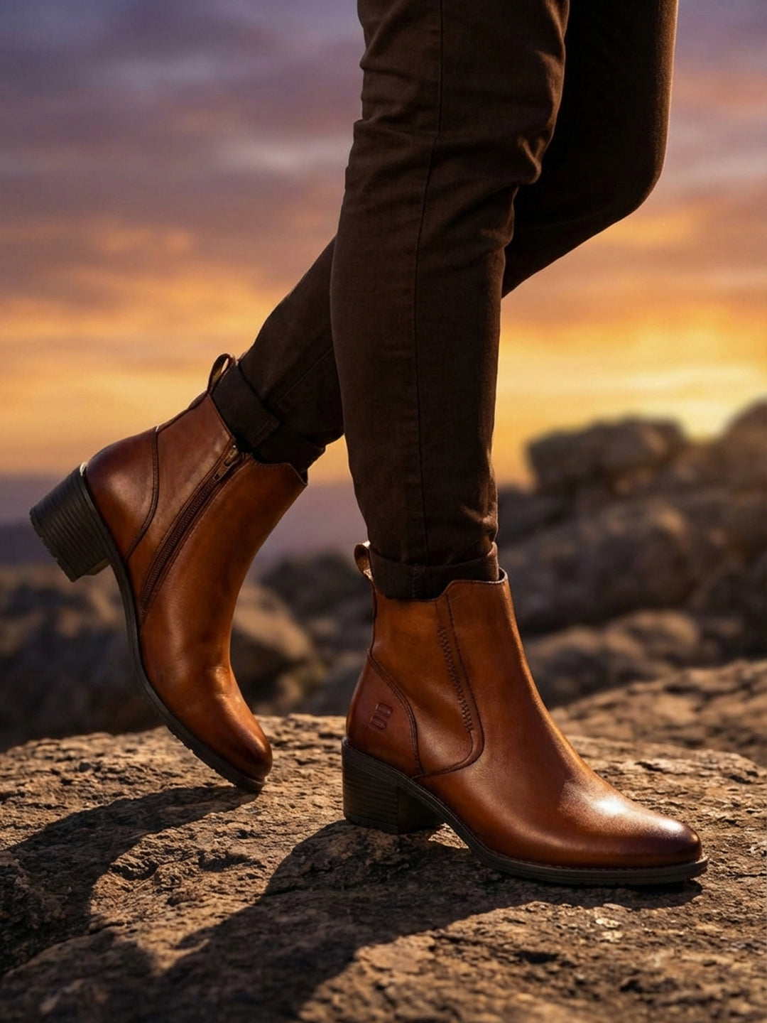 TT.BAGATT Ruby I Cognac Premium Leather Bootie