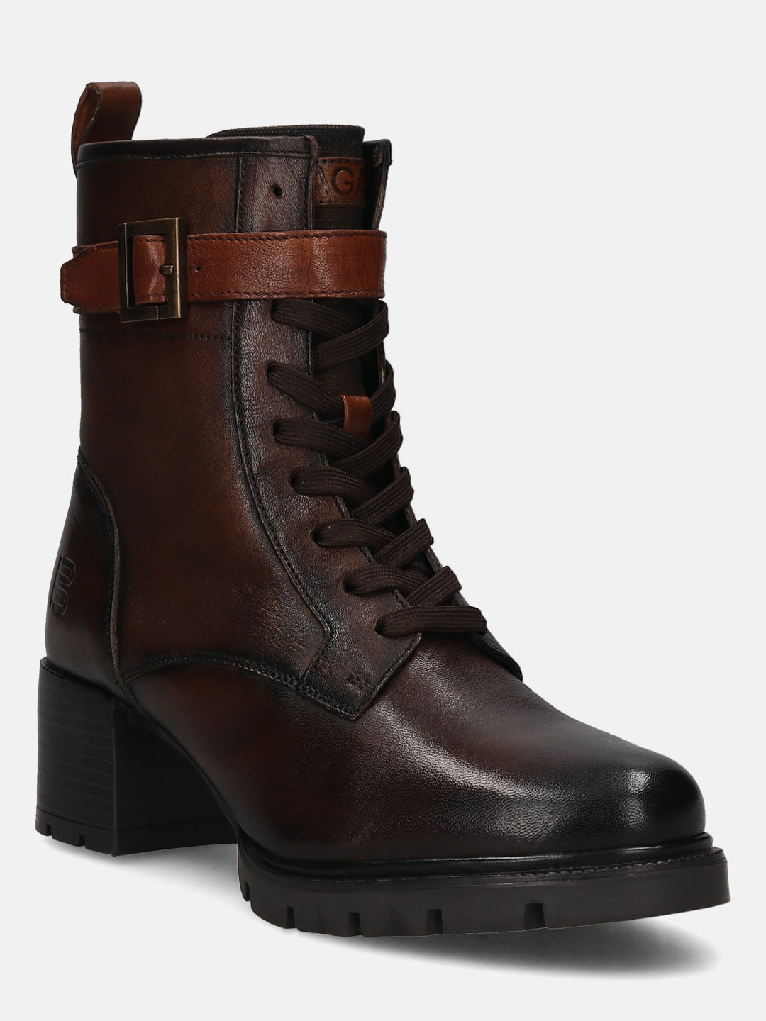 Yamila Brown Leather Ankle Boots