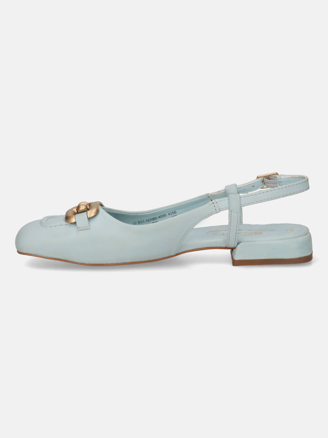 Genova Light Blue Flat Sandals