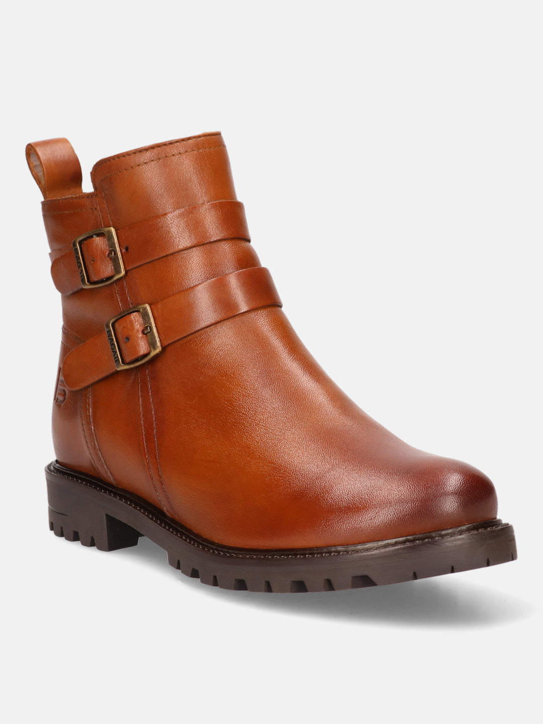 Ronja Revo Cognac Leather Ankle Boots