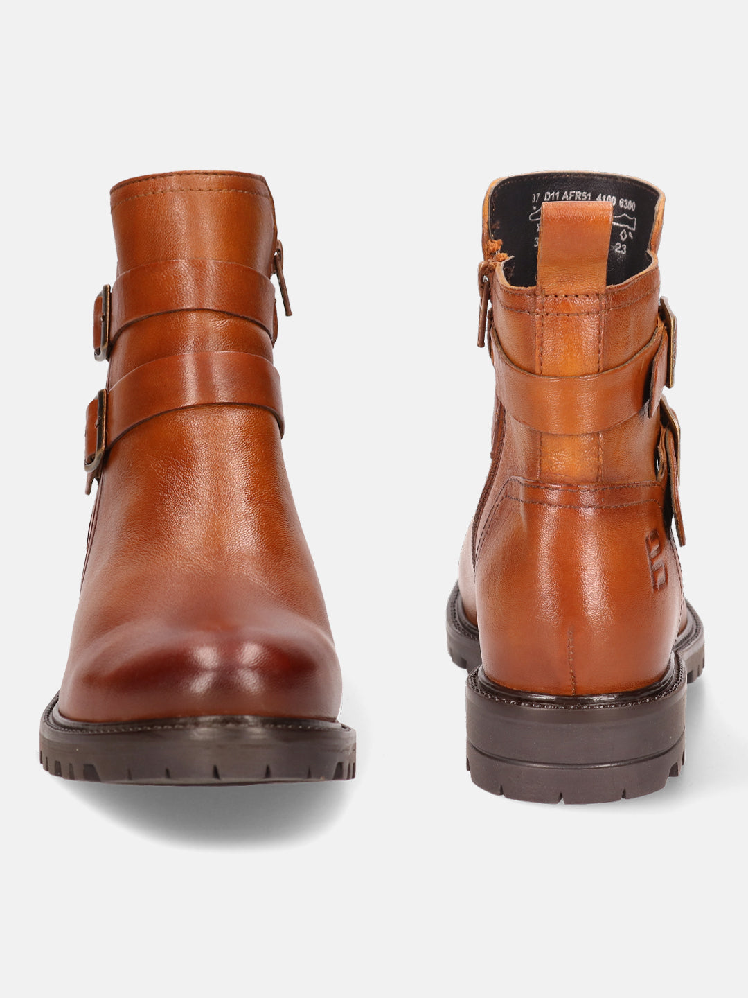 Ronja Revo Cognac Leather Ankle Boots