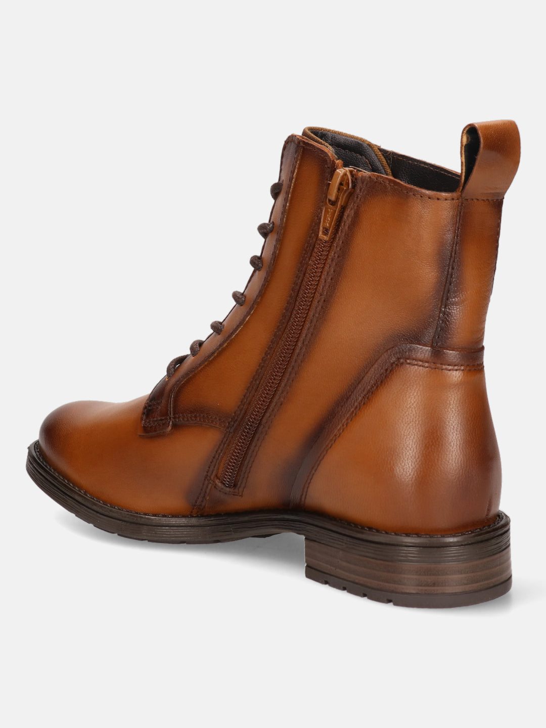 Ronja I Cognac Leather Ankle Boots