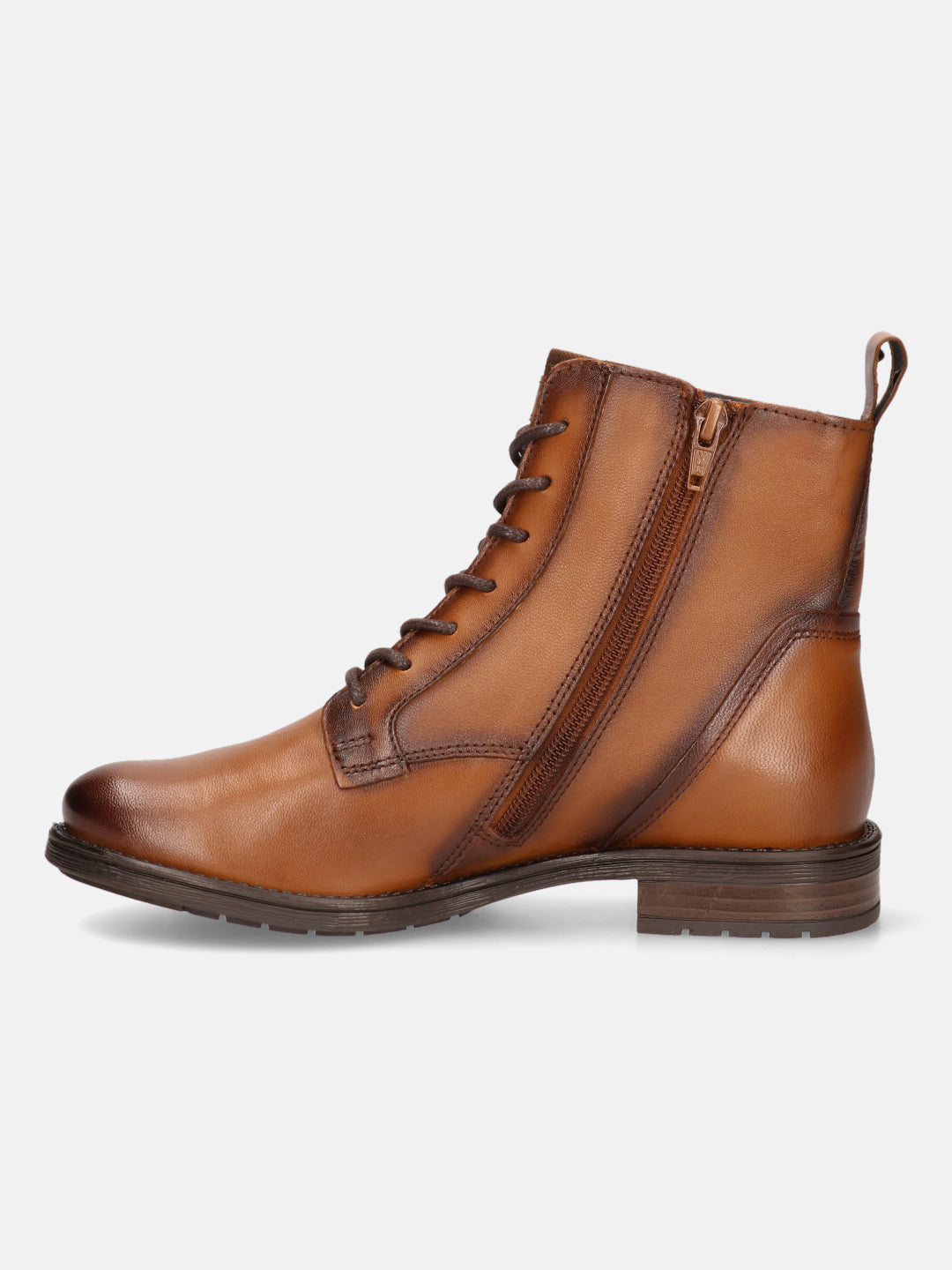 BAGATT Premium Leather Cognac Ankle Boots