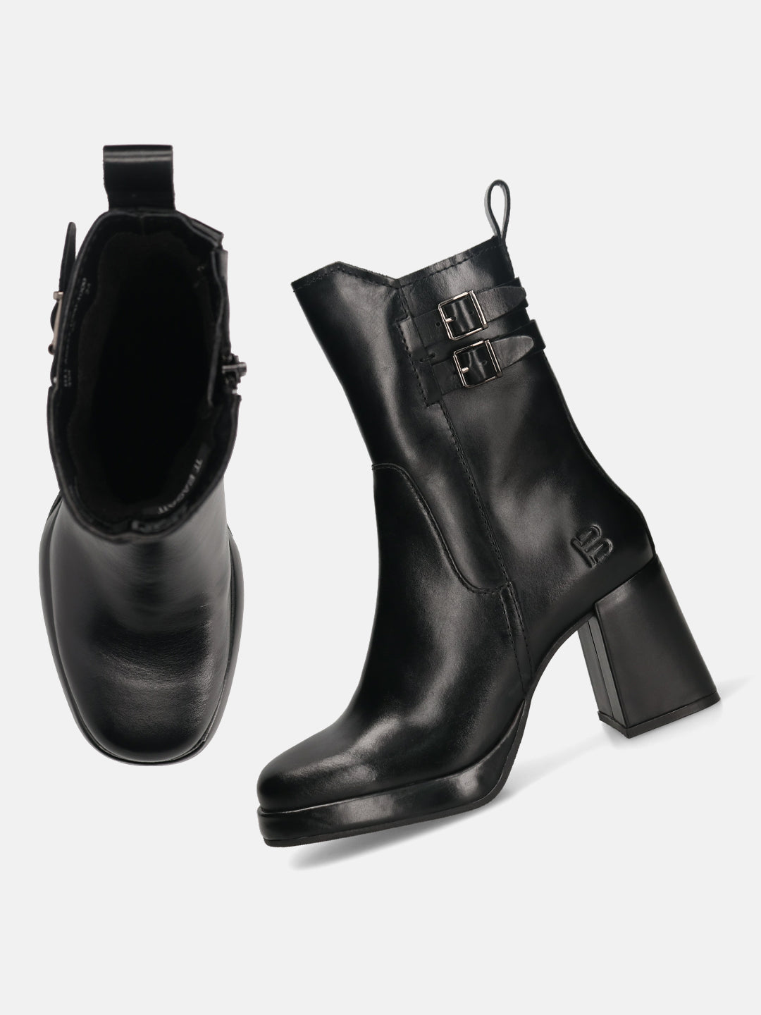 TT.BAGATT Anissa Evo Black Premium Leather Ankle Boots