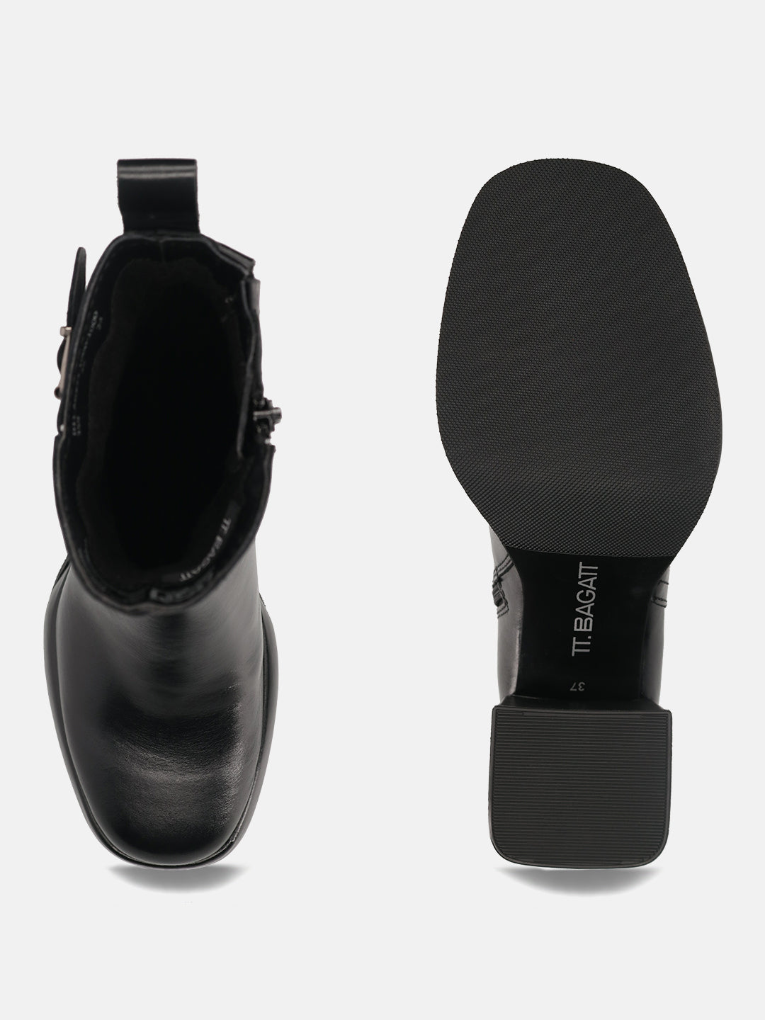 TT.BAGATT Anissa Evo Black Premium Leather Ankle Boots