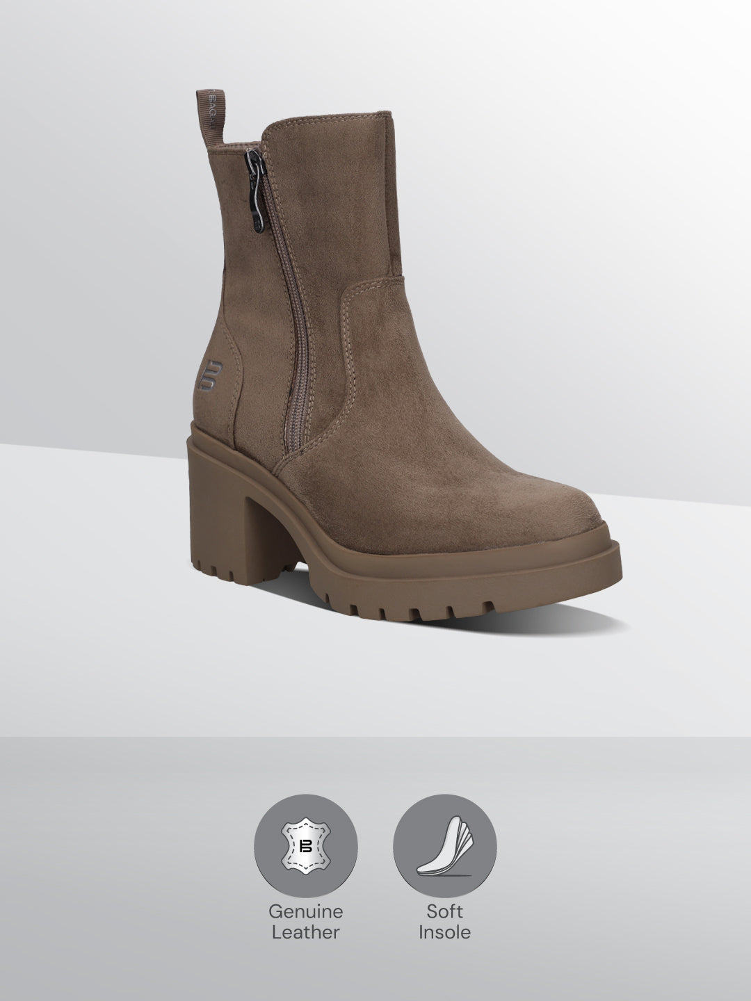 TT.BAGATT Joy Taupe Ankle Boots