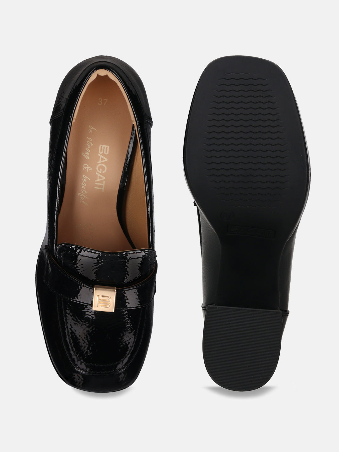 Gallarate Black Court Shoes