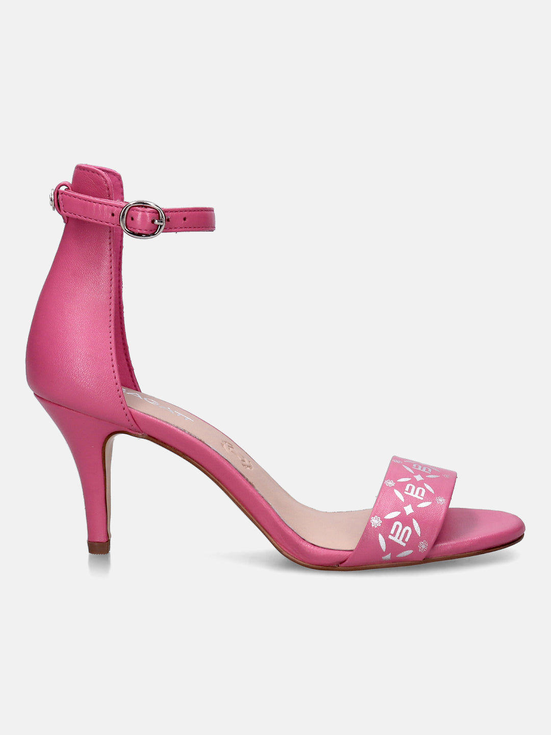 Glamorous strappy heeled sandals in hot pink | ASOS