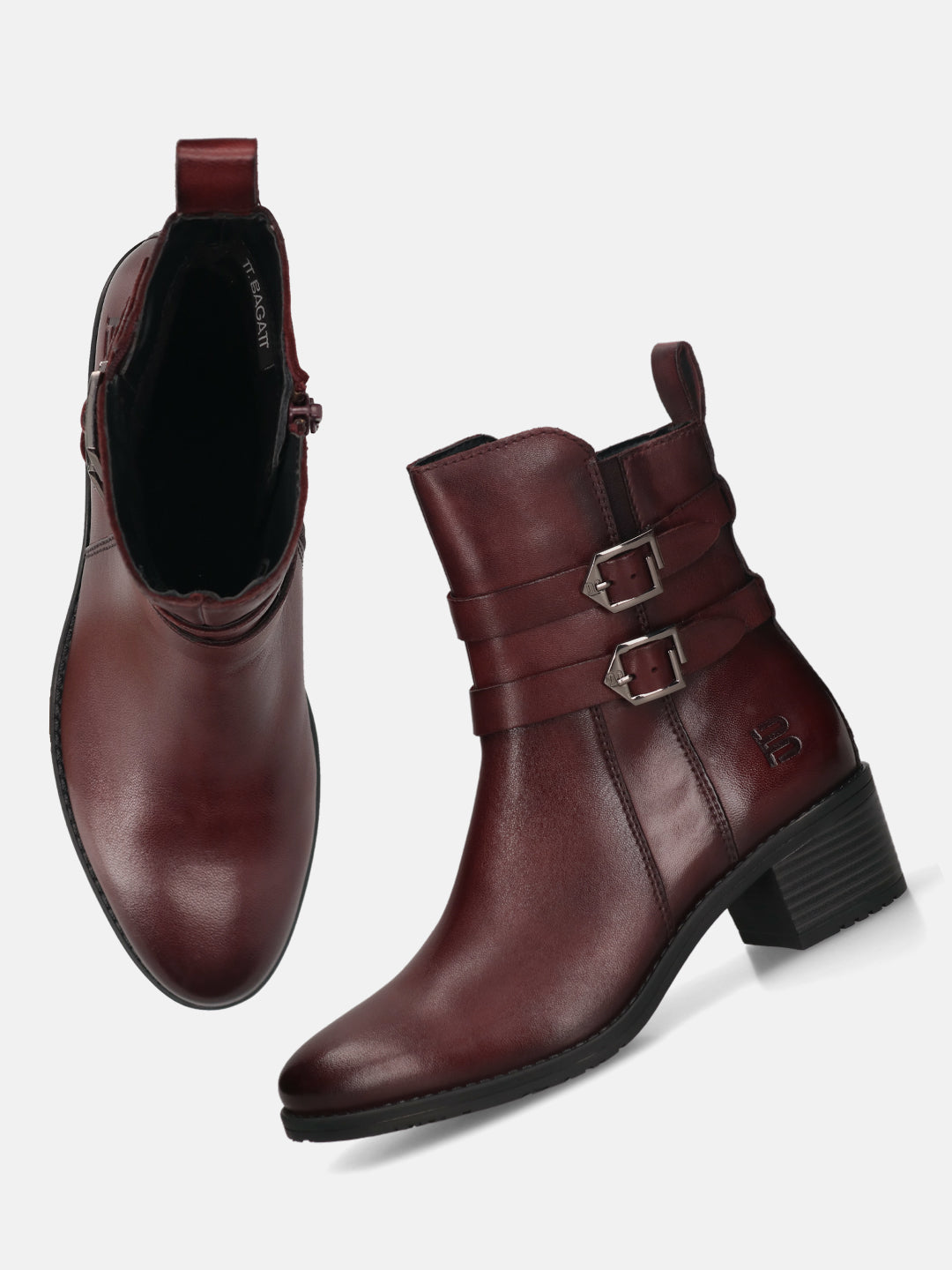 TT.BAGATT Ruby I Bordo Premium LeatherAnkle Boots