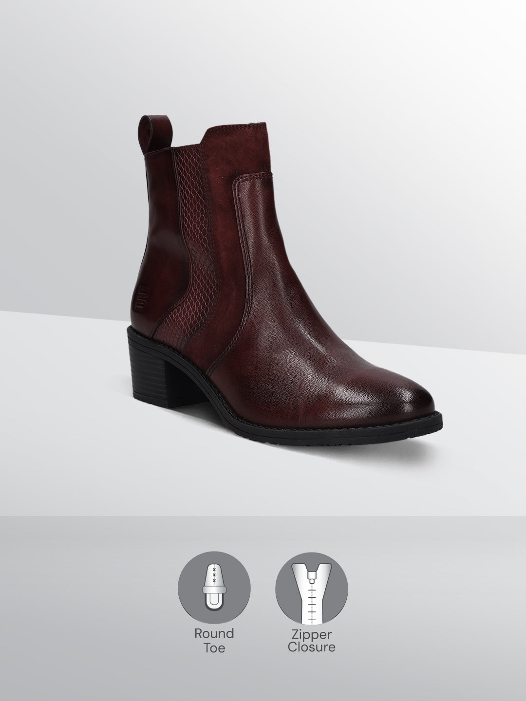 TT.BAGATT Ruby I Bordo Premium LeatherAnkle Boots
