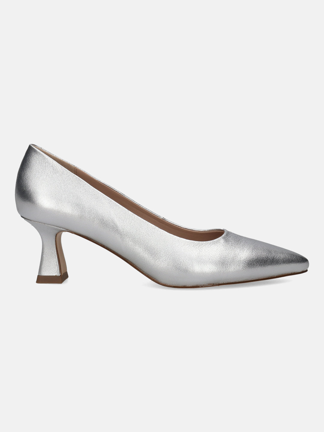 BAGATT Premium Leather Silver court shoe