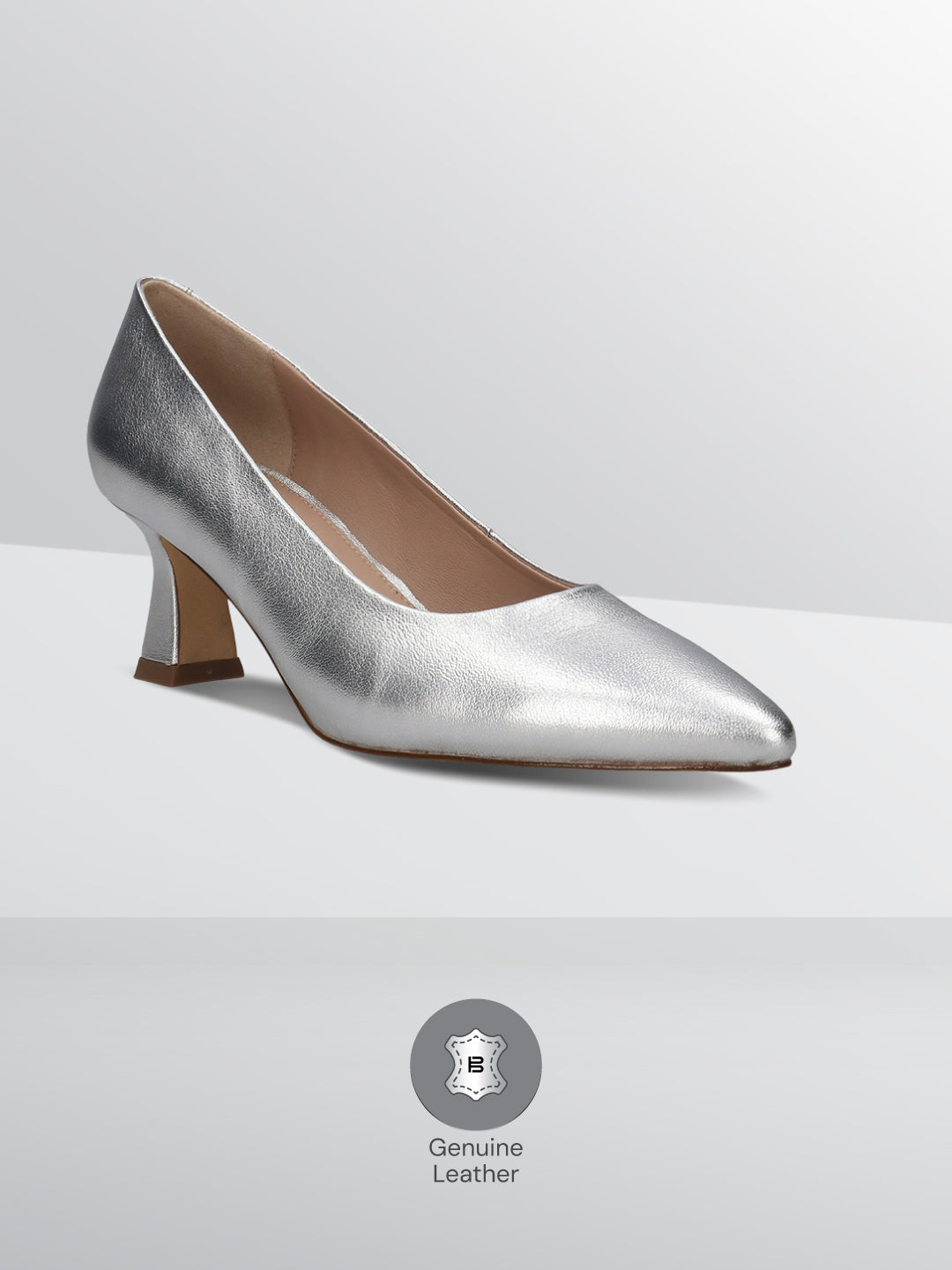 BAGATT  Varese Silver Premium Leather Pumps