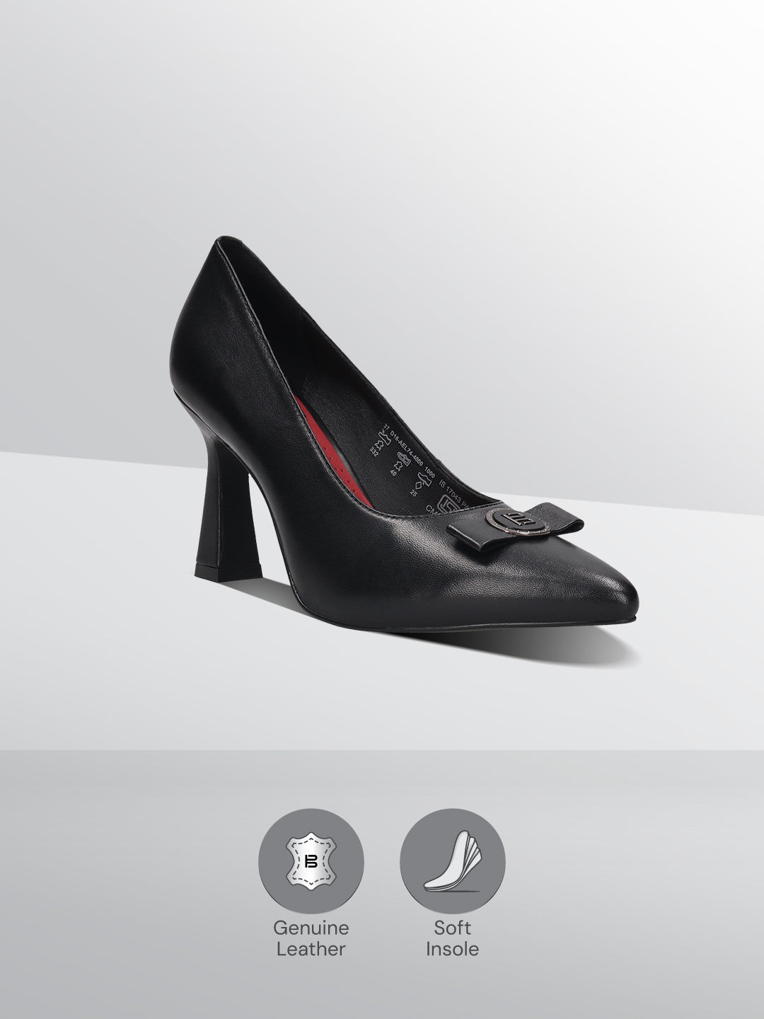 TT.BAGATT Barletta Black Premium Leather Pumps