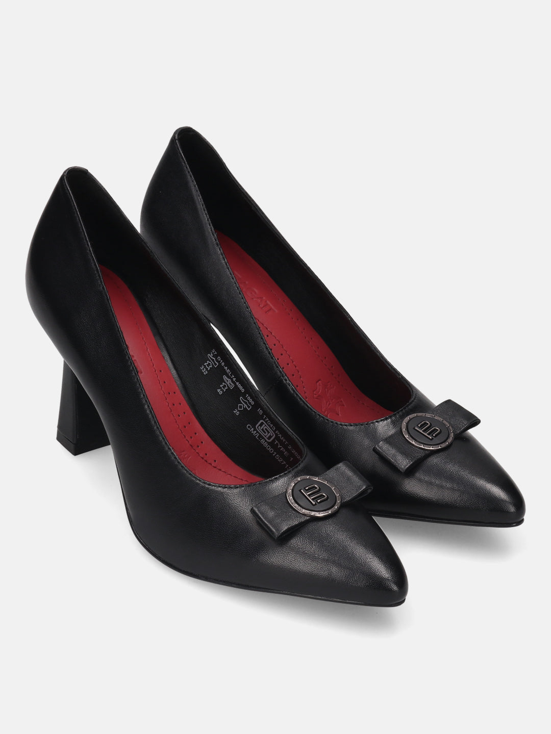 TT.BAGATT Barletta Black Premium Leather Pumps