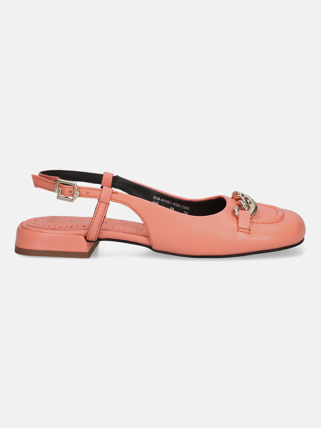 TT.BAGATT Genova Orange Premium Leather Slingback