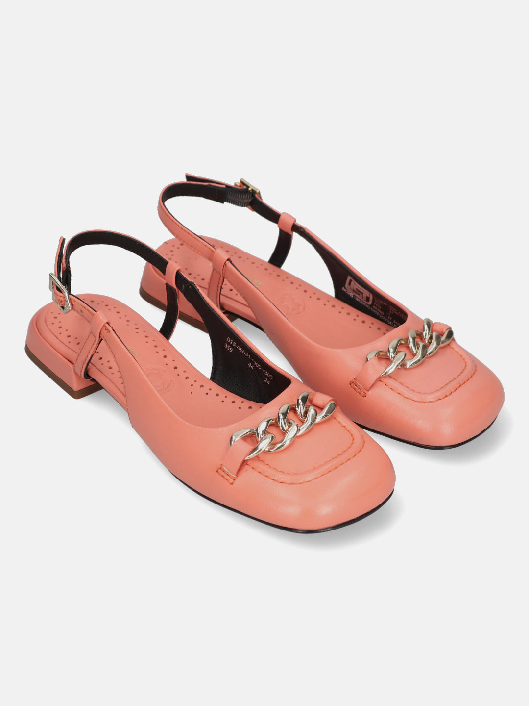TT.BAGATT Genova Orange Premium Leather Slingback