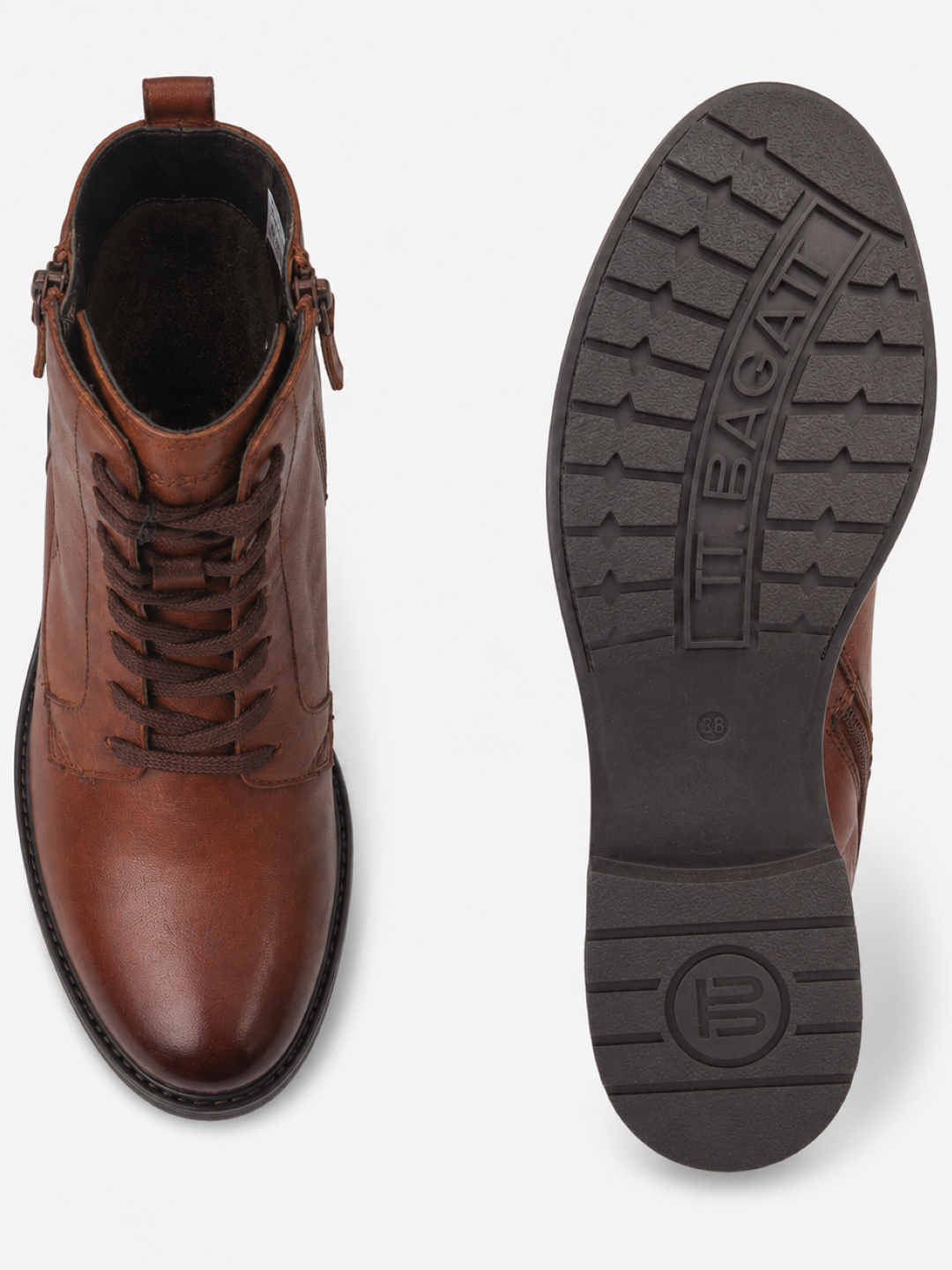 TT.BAGATT Ronja I Cognac Premium Leather Ankle Boots