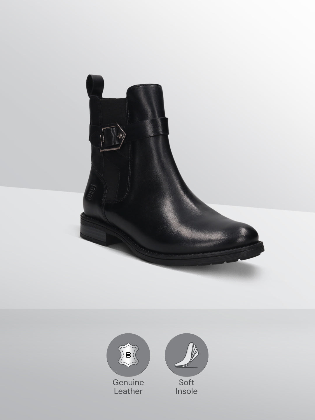 TT.BAGATT Ronja I Black Premium LeatherAnkle Boots