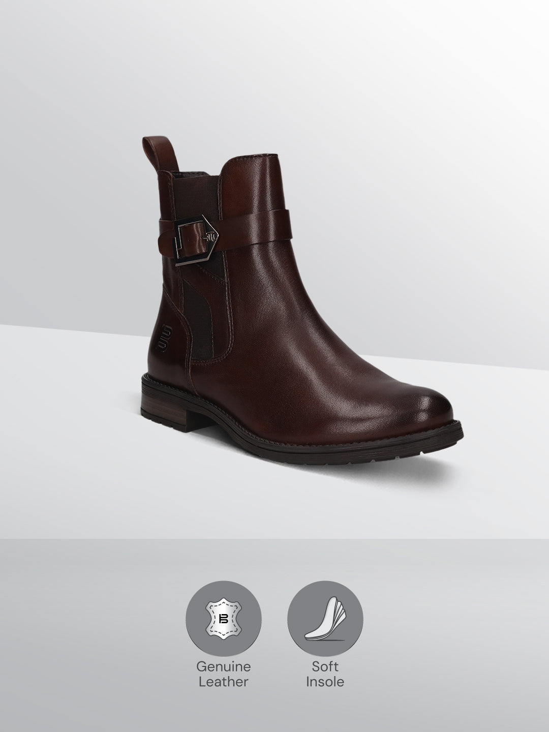 TT.BAGATT Ronja I Mid-Brown Premium LeatherAnkle Boots