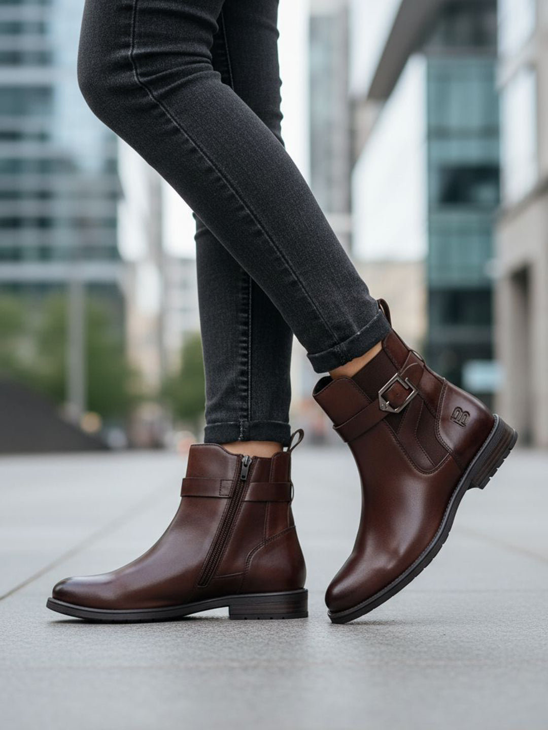 TT.BAGATT Ronja I Mid-Brown Premium LeatherAnkle Boots