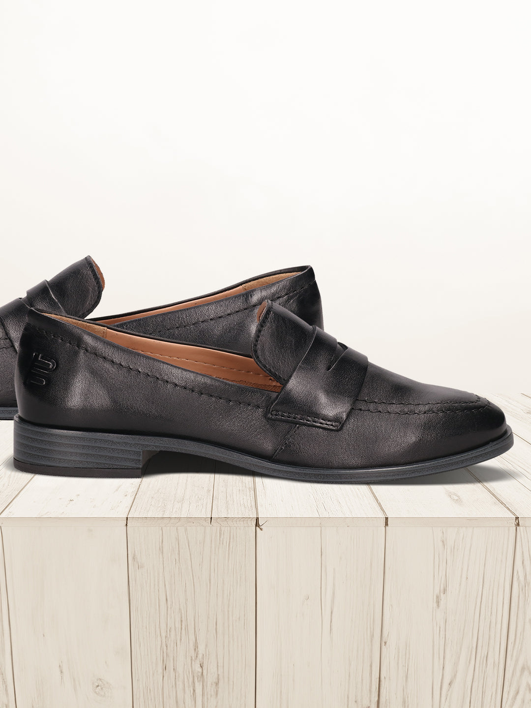 BAGATT  Rosalie Black Premium Leather Loafers Slip-Ons