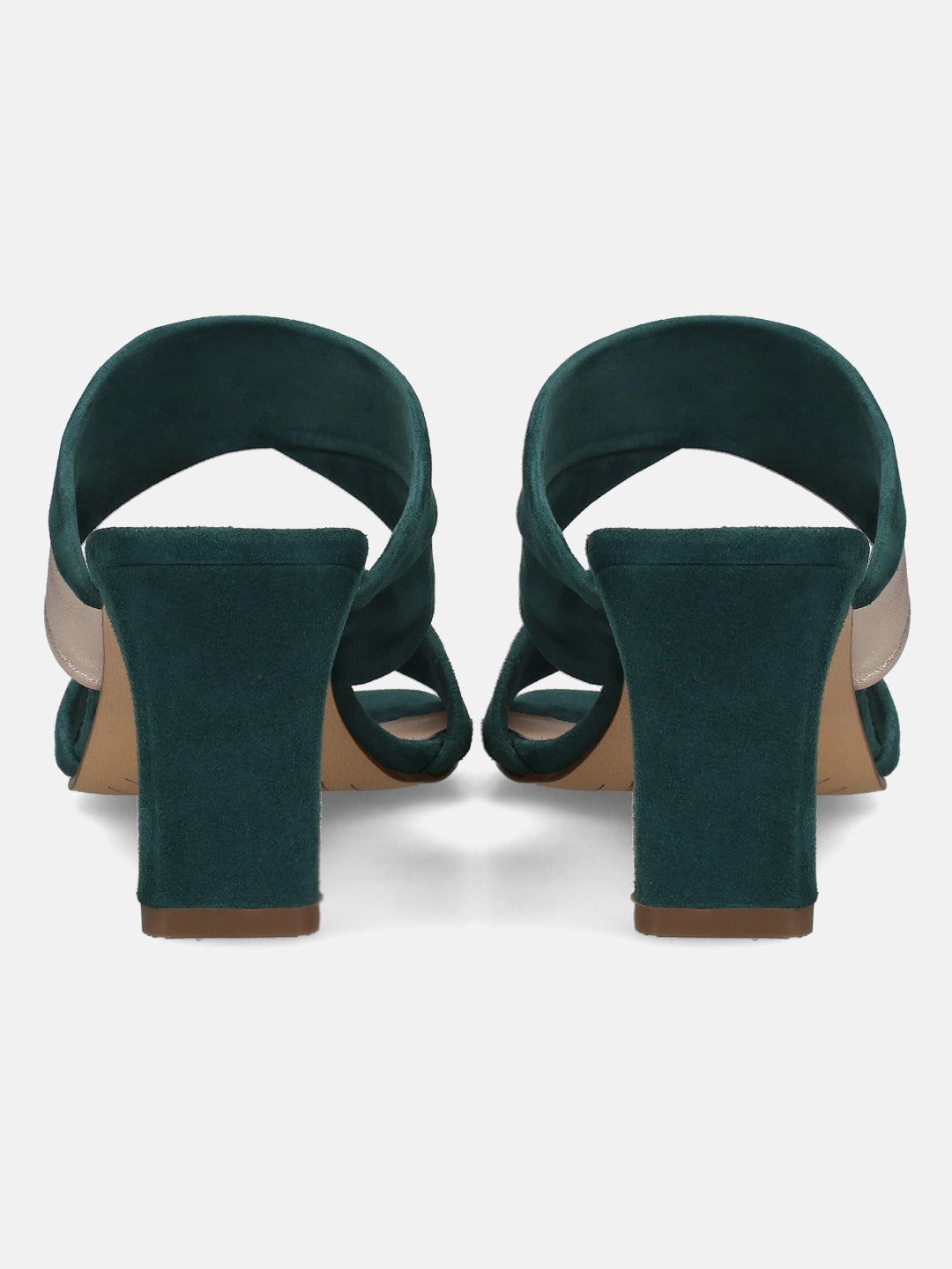Jezebel - Women Heel Shoes In Green & Gold | JULKÉ