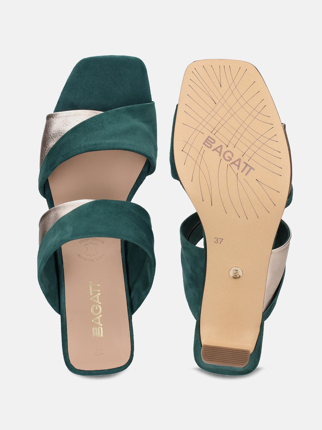 Dark green vintage shoes in suede - 40s vintage style pumps – memery