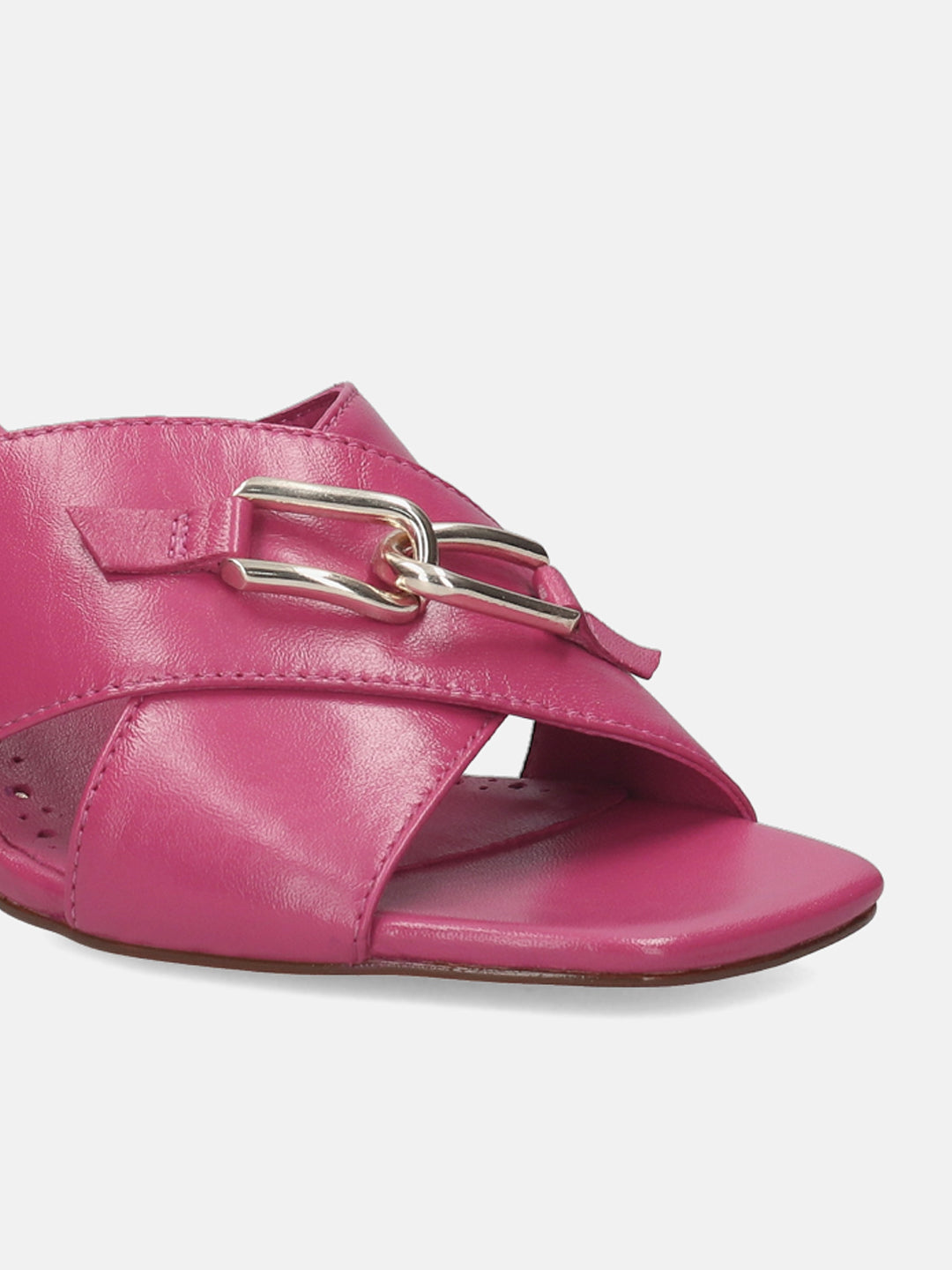 Jaya Pink Leather Heels