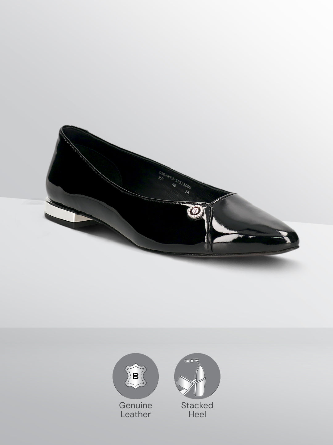 TT.BAGATT Genevi Black Premium Leather Slip-ons