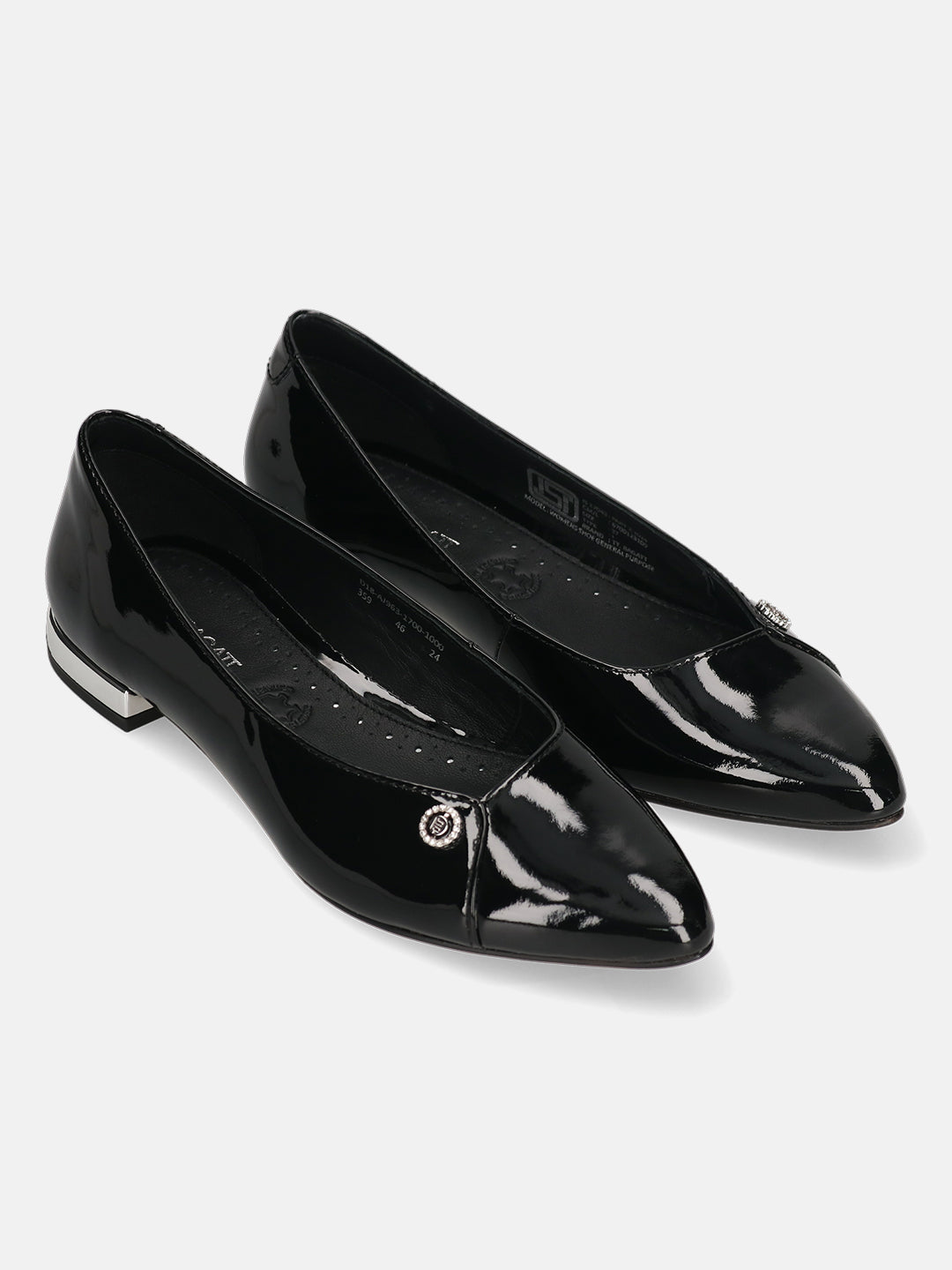 TT.BAGATT Genevi Black Premium Leather Slip-Ons
