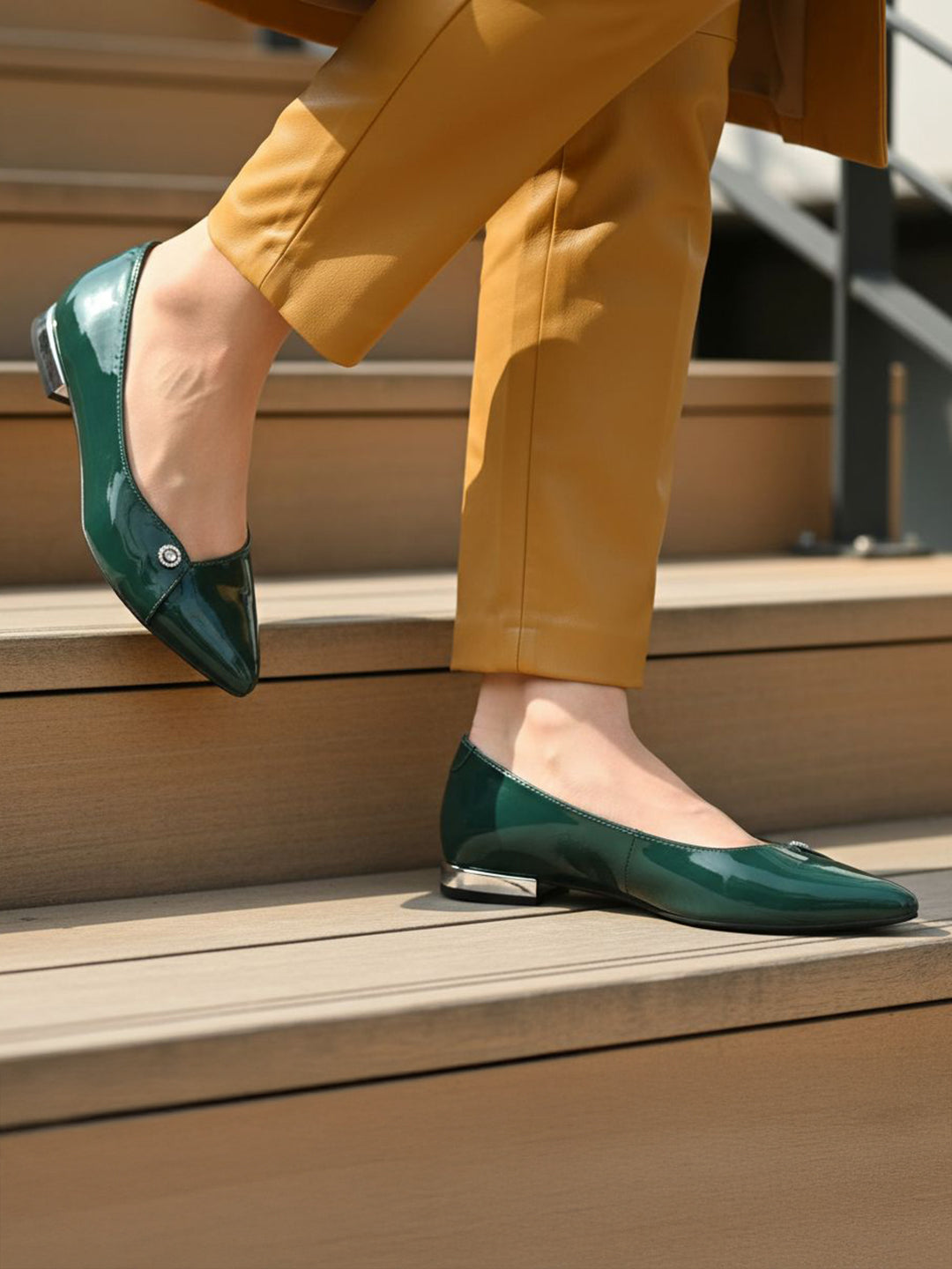 TT.BAGATT Genevi Dark Green Premium Leather Slip-ons