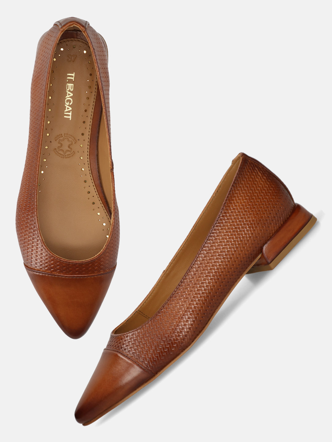 TT.BAGATT Genevi cognac Premium Leather Slip-Ons