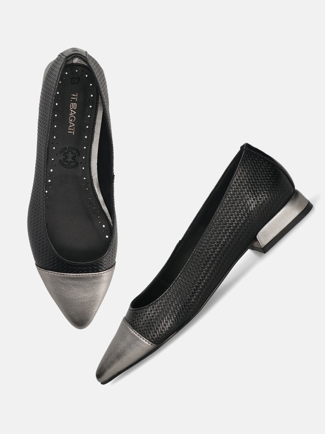 TT.BAGATT Genevi Black Premium Leather Slip-Ons