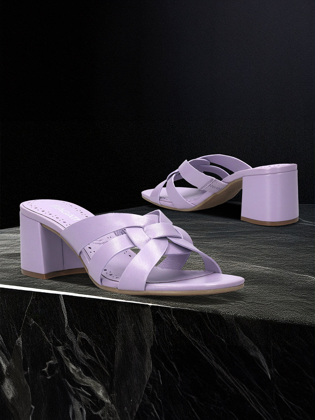 BAGATT  Vanita Trends Leather Mules Heels