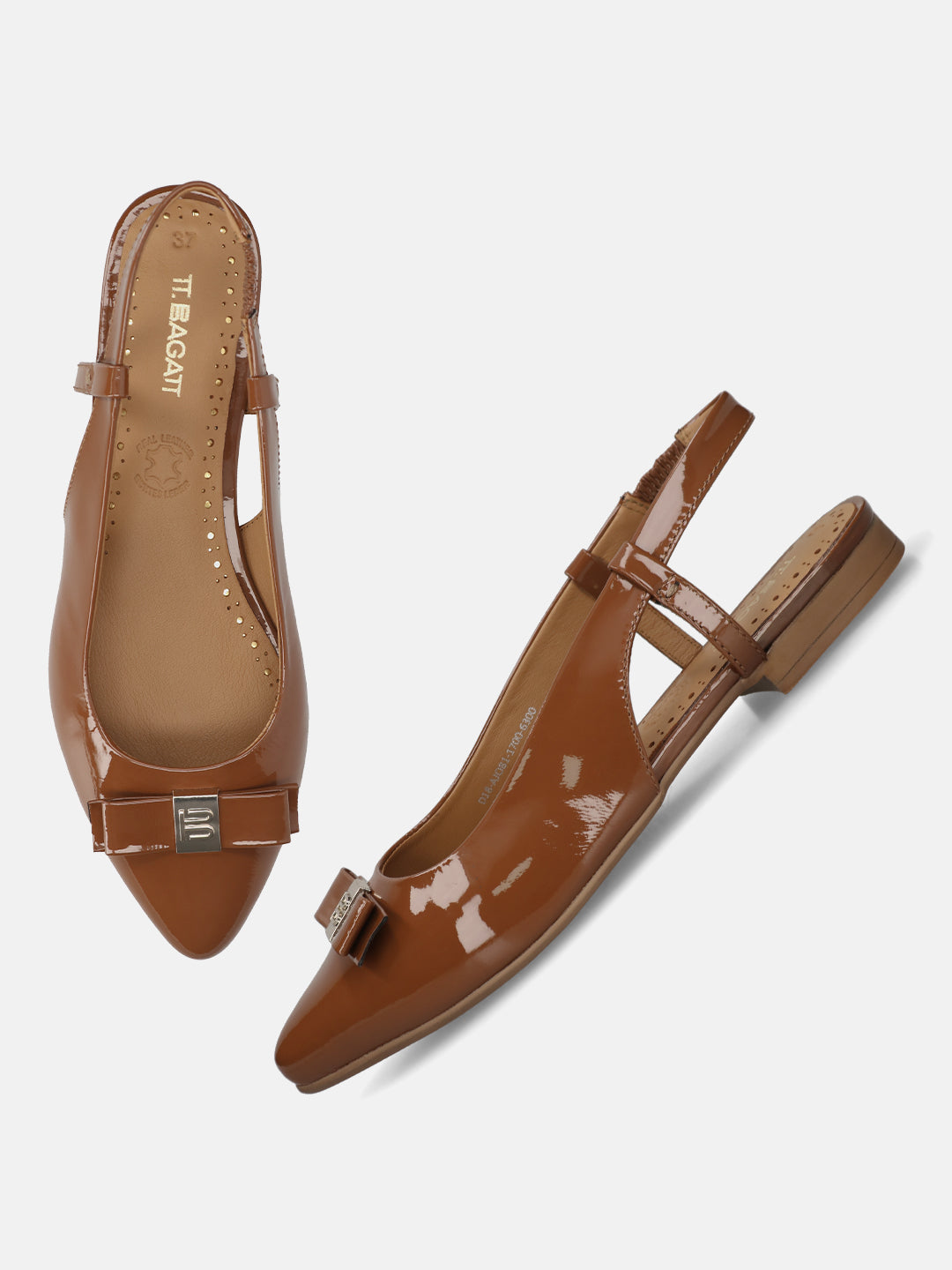 TT.BAGATT Loraine Cognac Premium Leather Slingback