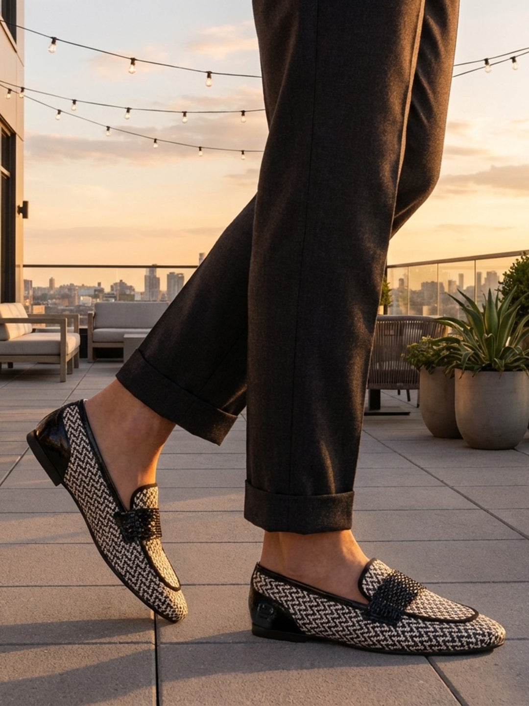 BAGATT Amalia Black Loafers Slip-Ons