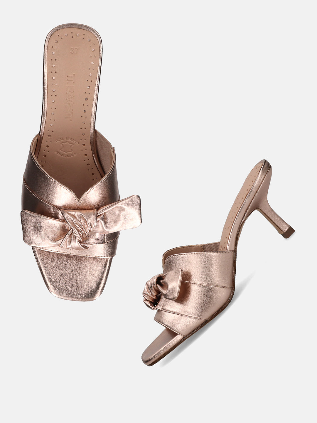 BAGATT Rose & Metallics Premium Leather Heels